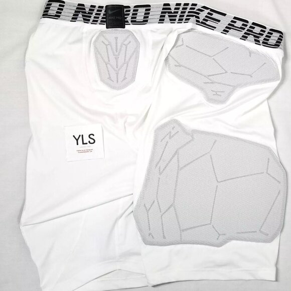 NIKE PRO HYPERSTRONG COMPRESSION SHORTS PADDED WHITE AQ0751-100 MEN'S 4XL - Picture 4 of 5